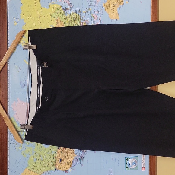 CITADIN MICRO ULTRA LOW RISE SLANT POCKET DRESS BLACK PANT - Picture 3 of 15